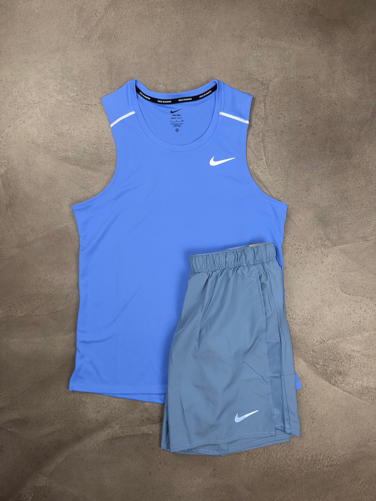 Nike Blue Dri-Fit Shorts & Vest Set