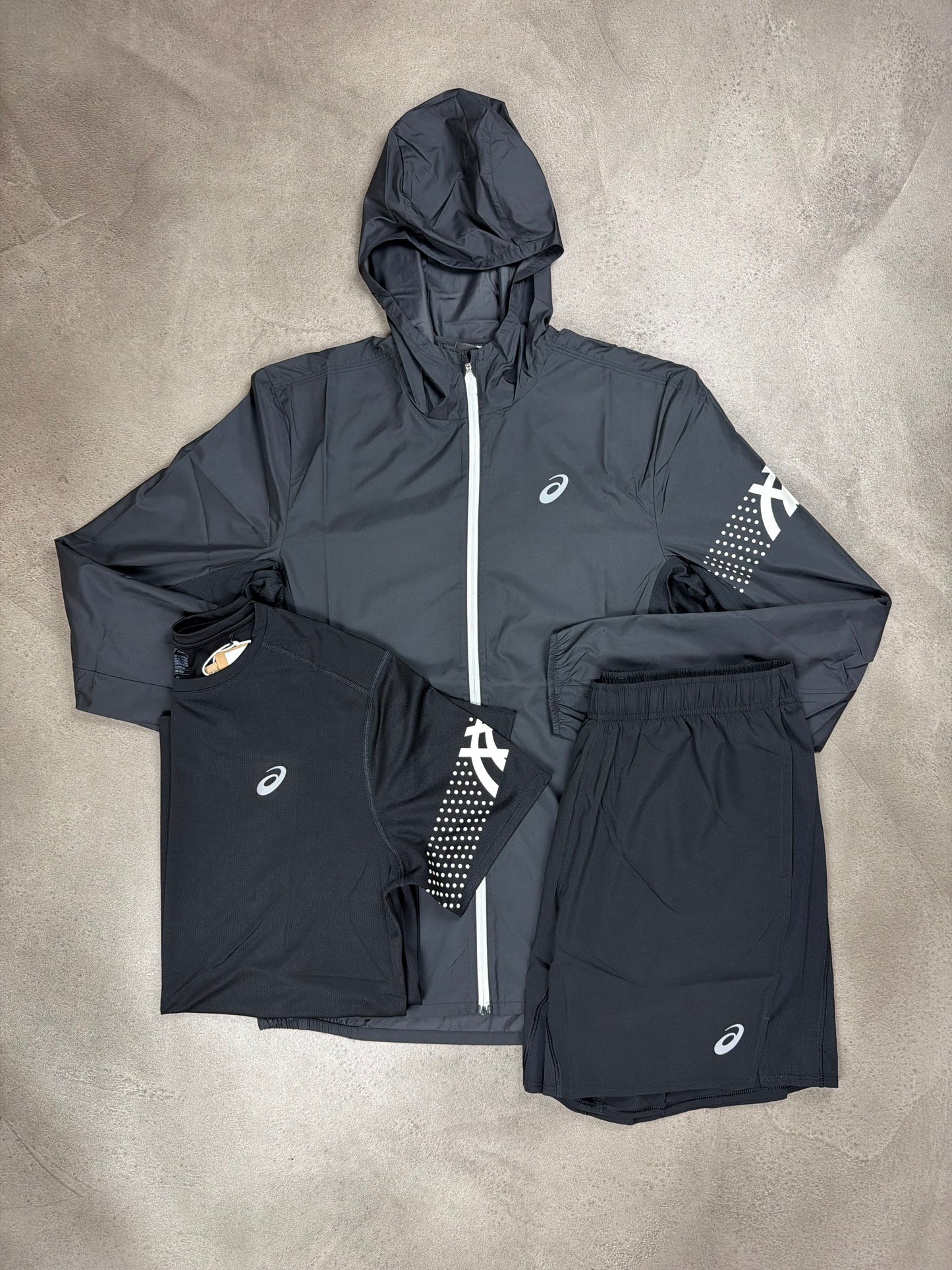 Asics Black Icon 3 Piece Set