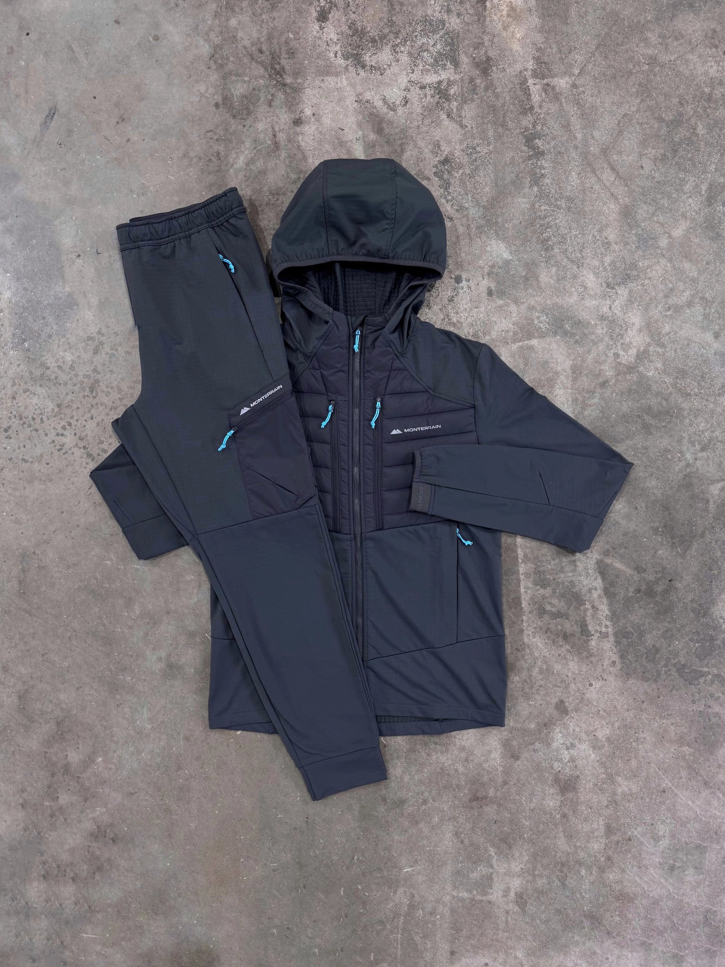 Monterrain Hybrid Grey/Cobalt Tracksuit