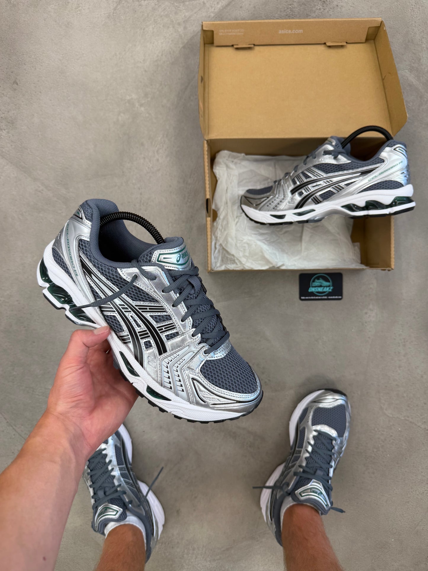 Asics Kayano 14's Jasper Green