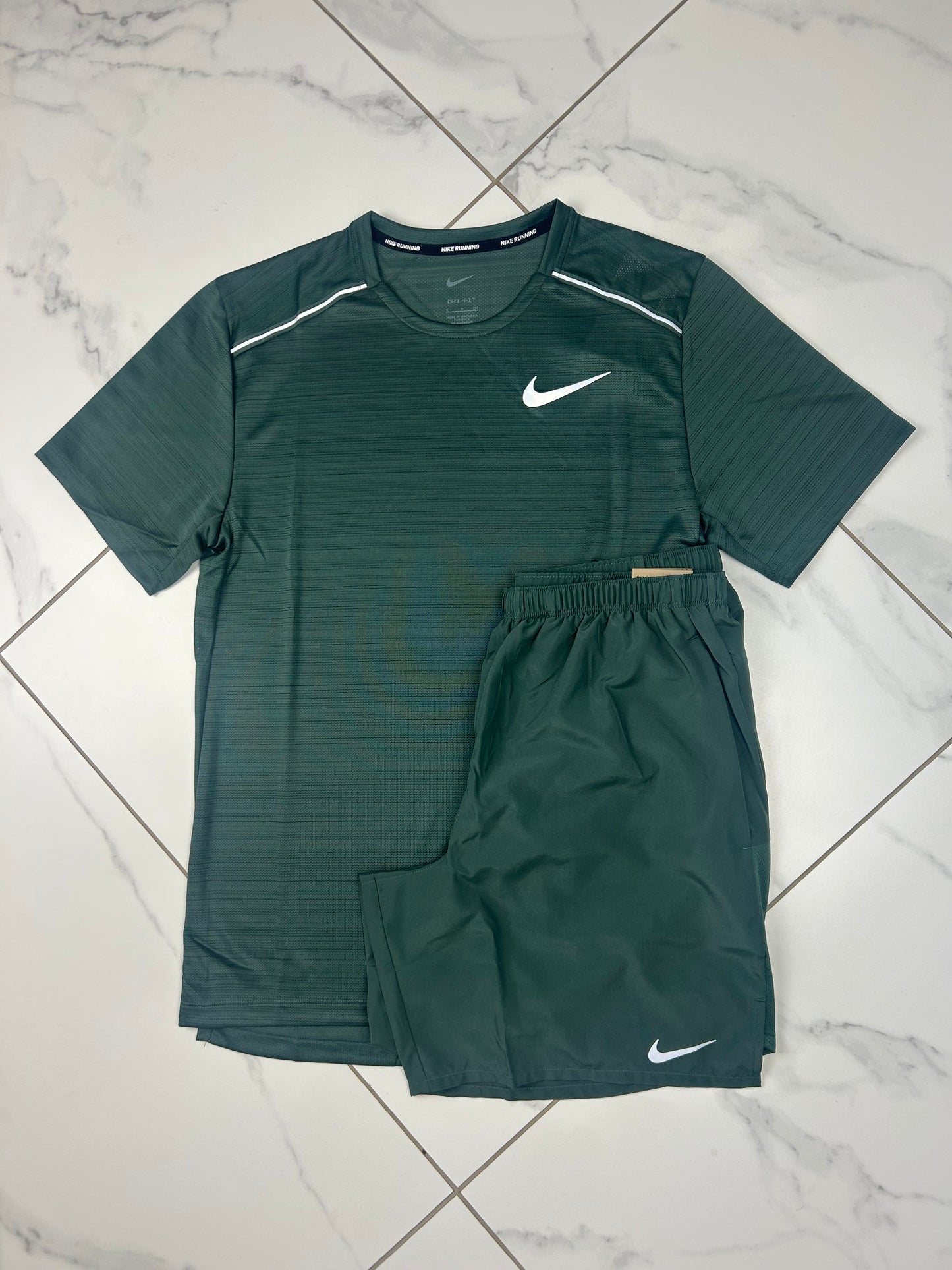 Nike Vintage Green Miler & Challenger Shorts