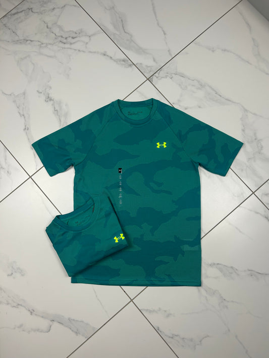 Under Armour Jacquard Camo Emerald Green T-shirt