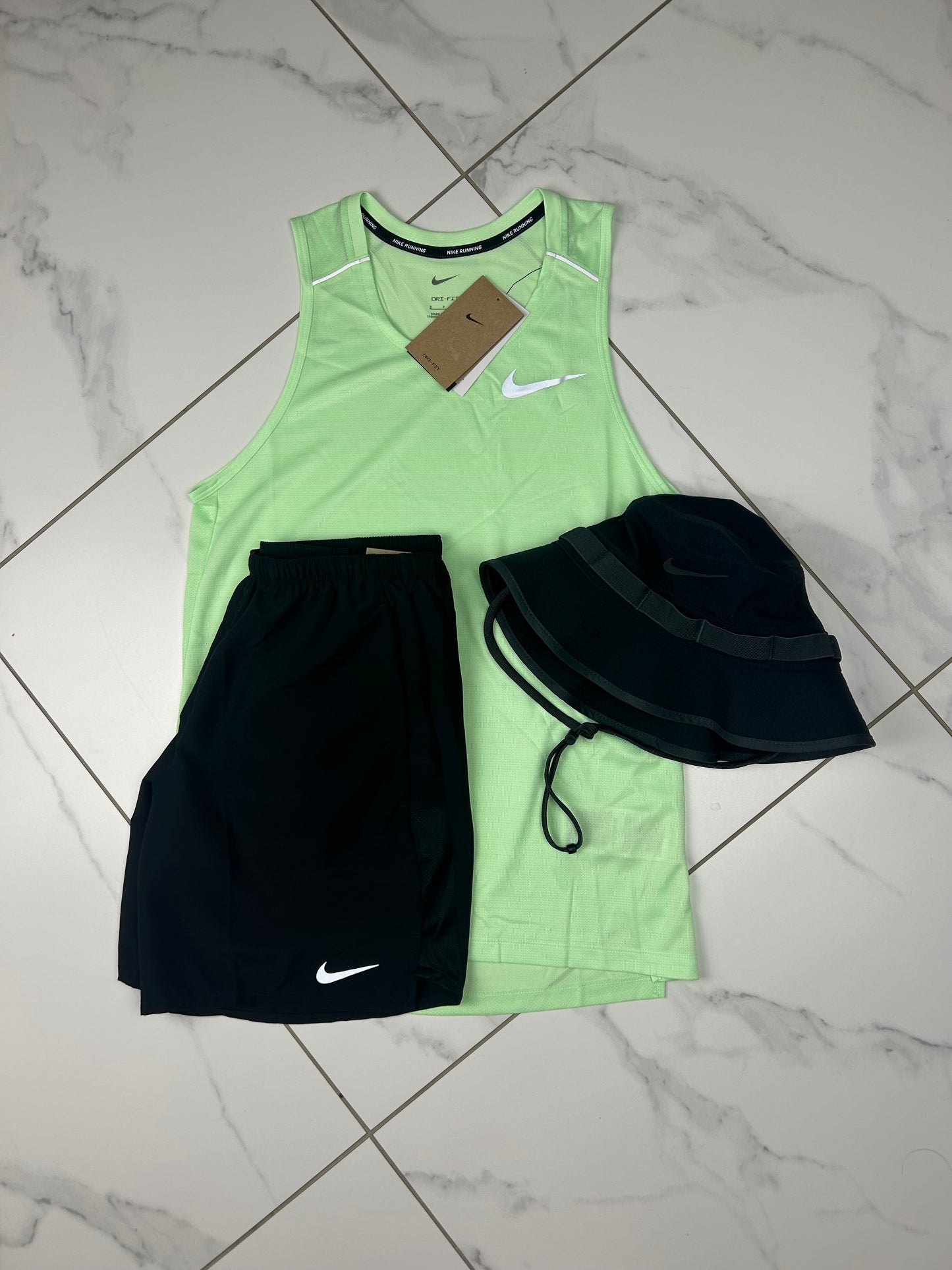 Nike Neon Miler Vest Set