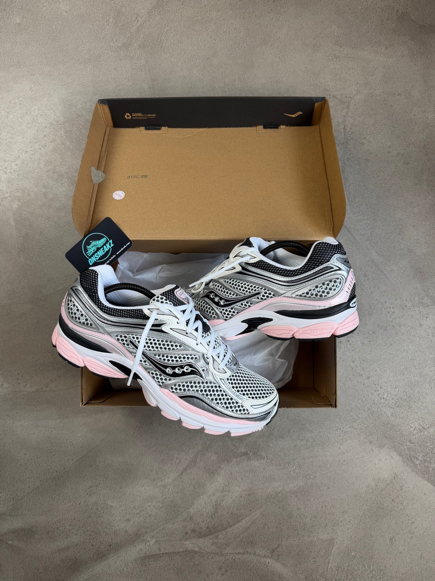 Saucony Omni Pro Grid 9 Pink/Silver