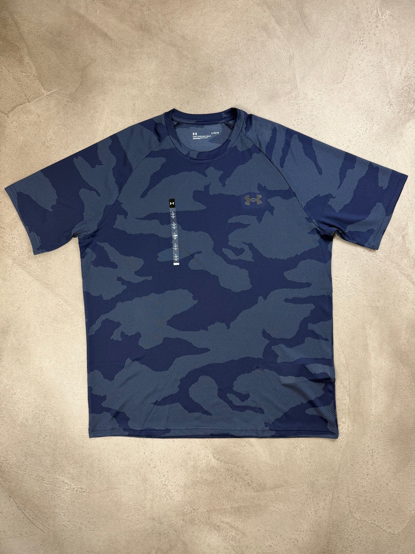 Under Armour Camo Navy T-Shirt