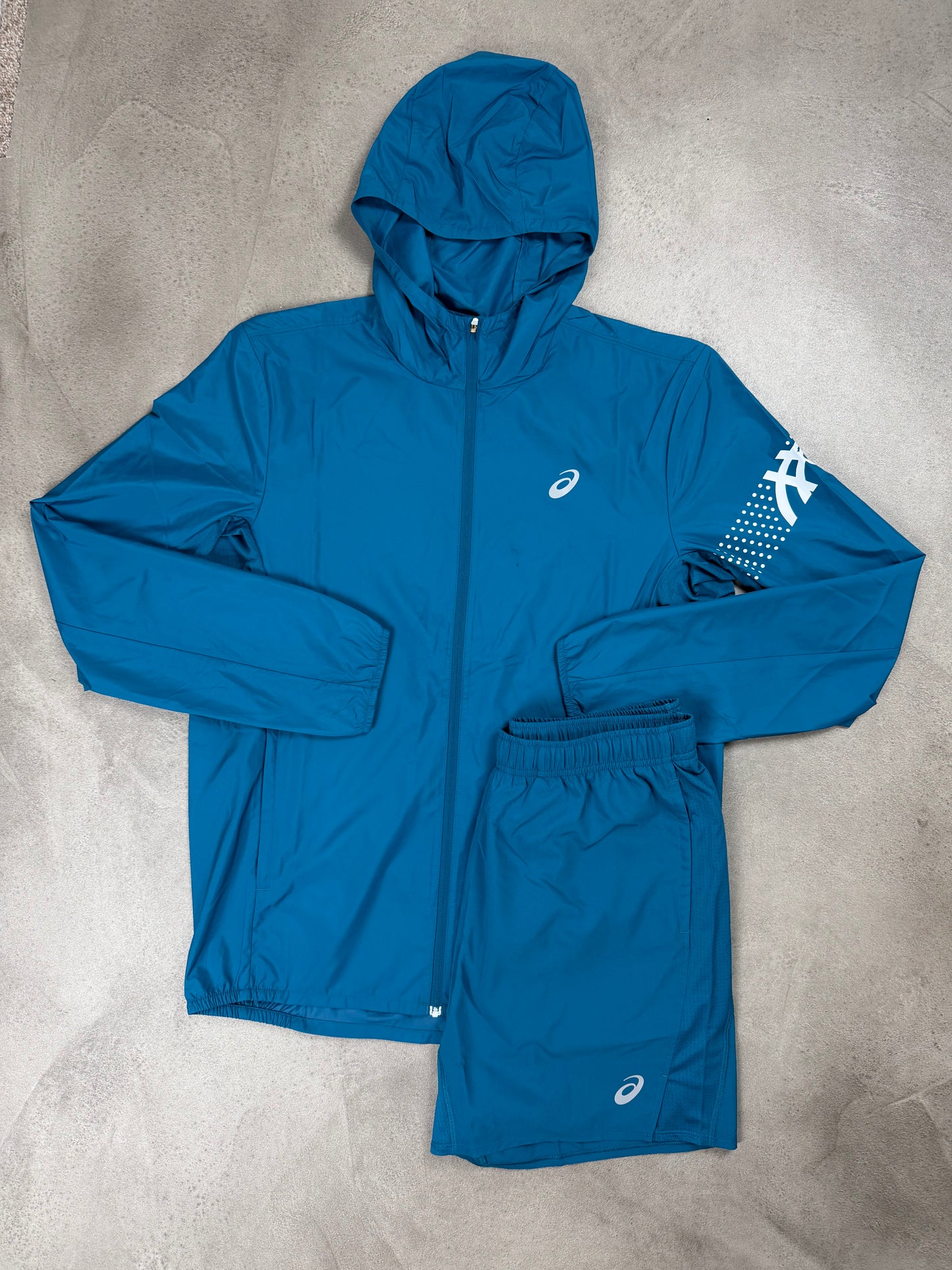 Asics Icon Teal Shorts Set