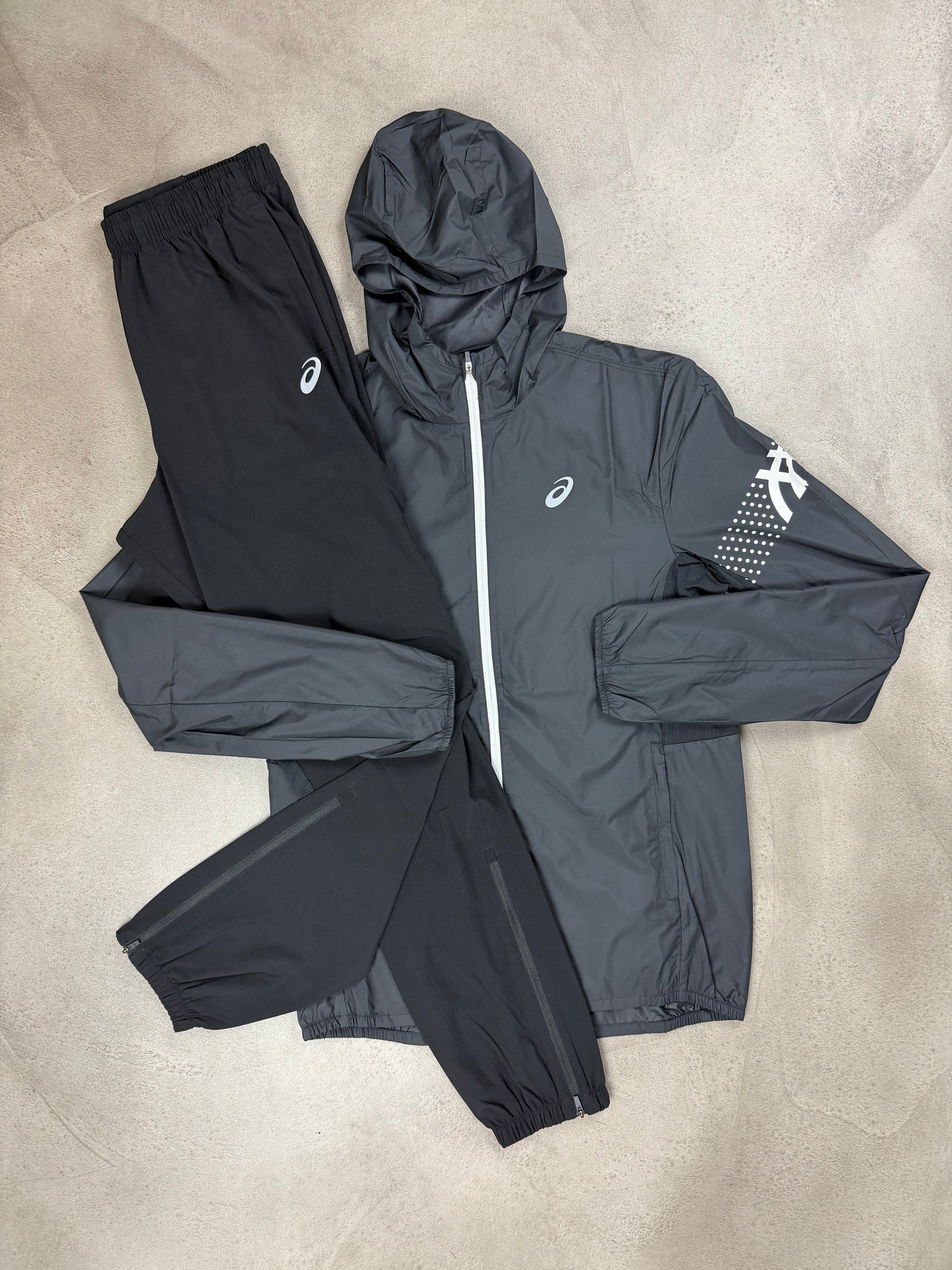 Asics Black Icon Tracksuit