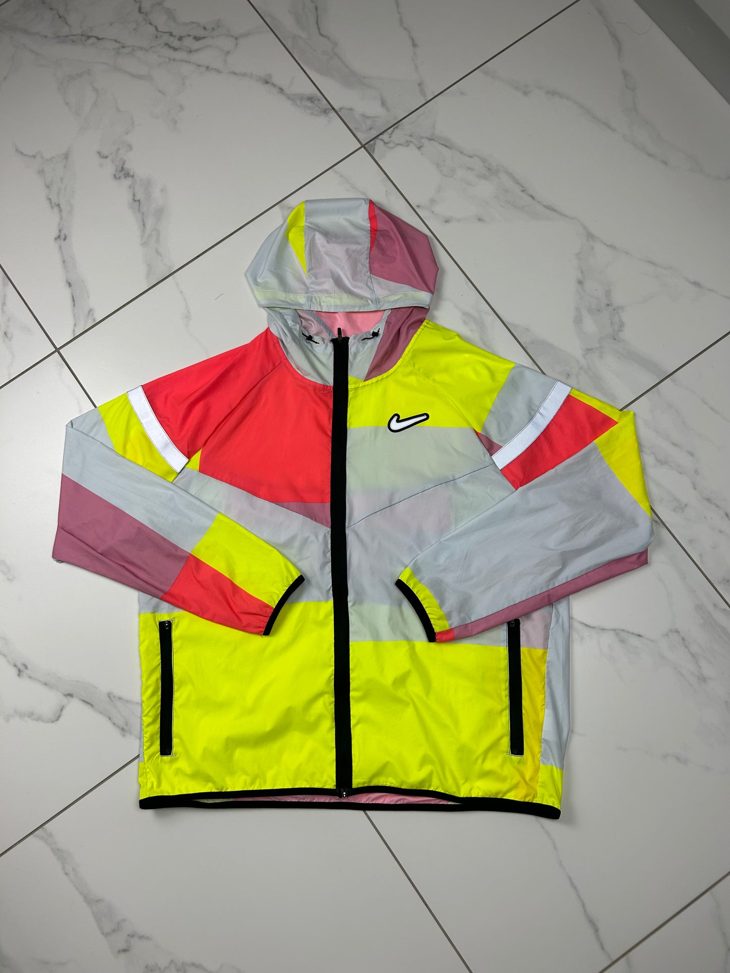 Nike Patchwork Windrunner “Pink/Yellow”