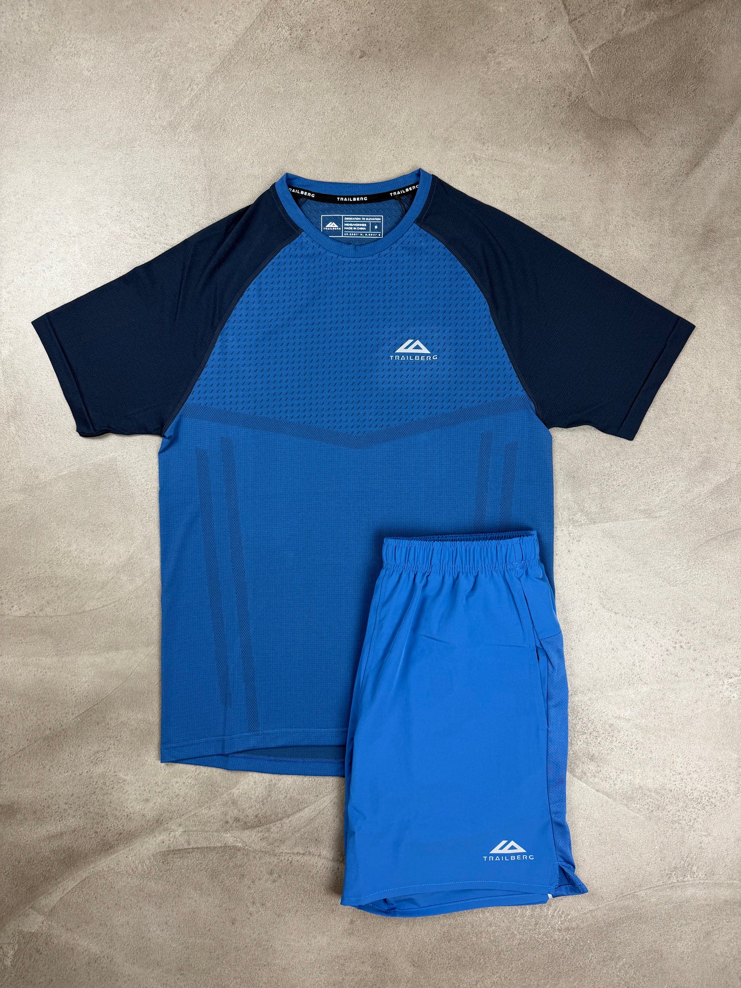 Trailberg Storm Blue Seamless Shorts & T-shirt Seamless set