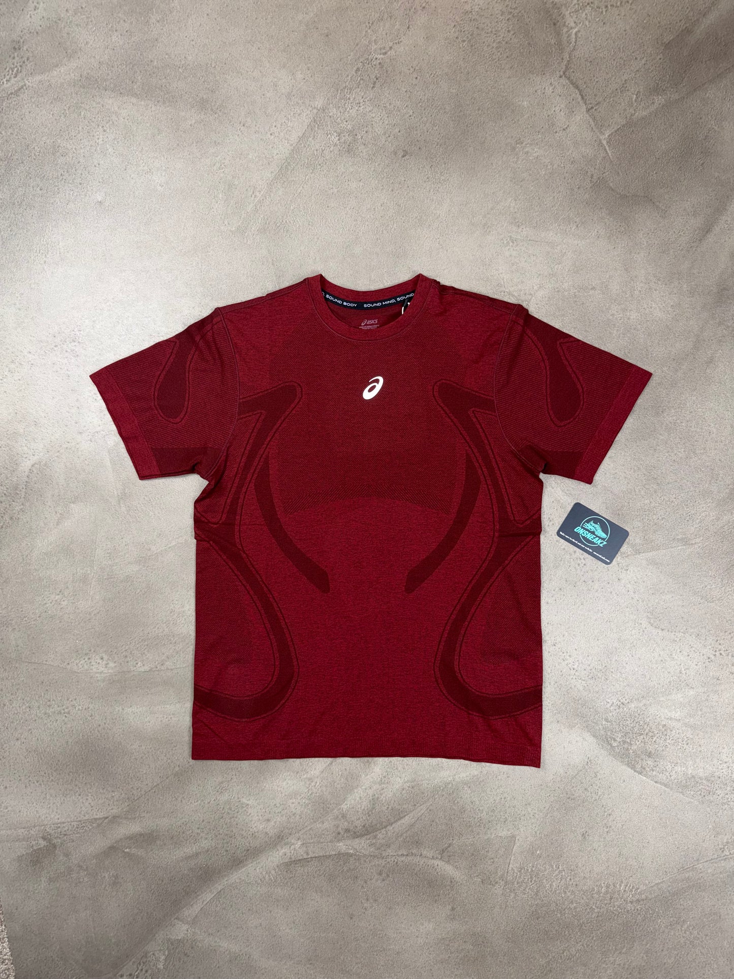 Asics Road Seamless Burgundy T-shirt