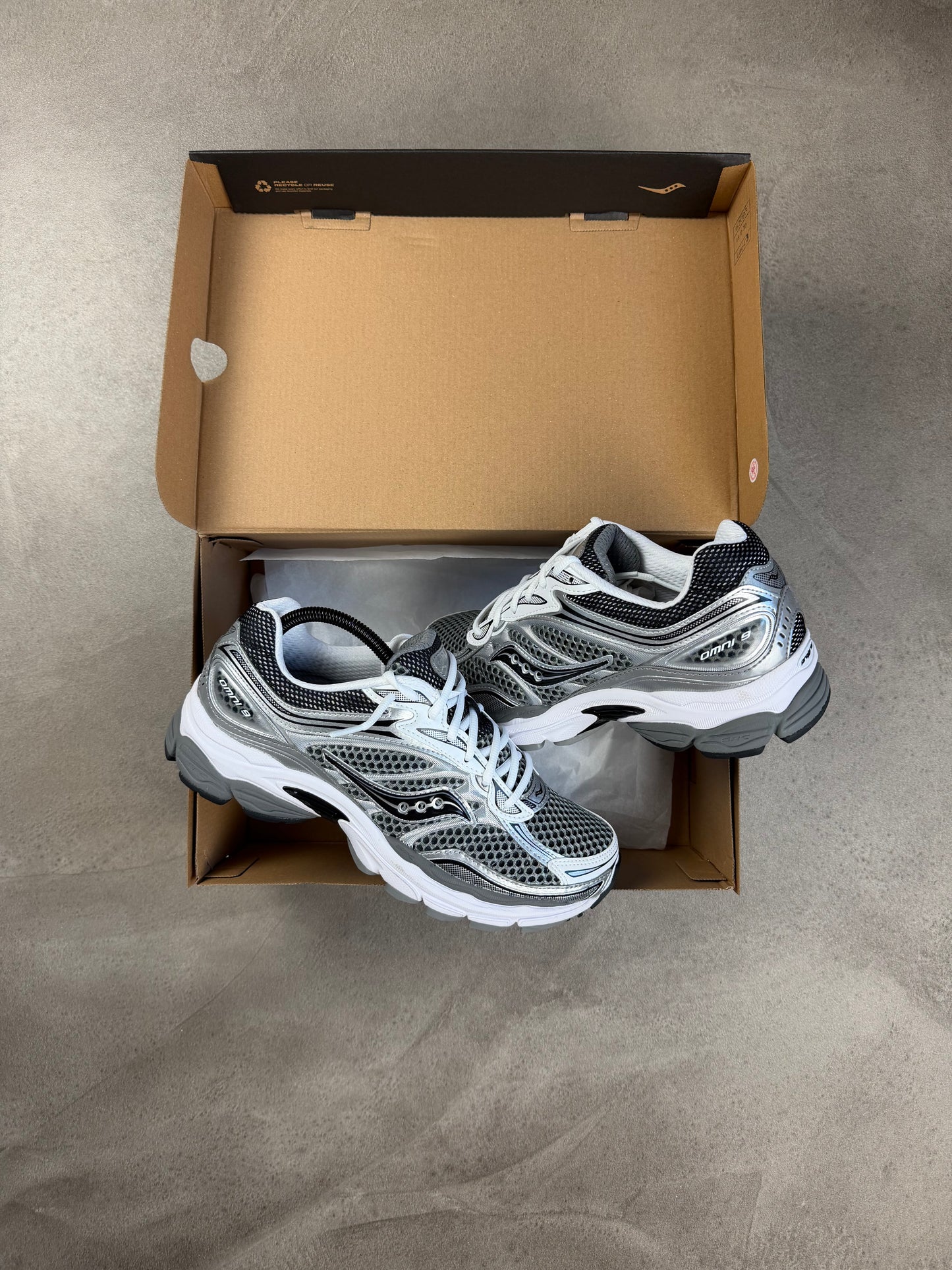 Saucony Omni ProGrid 9 Grey/Silver