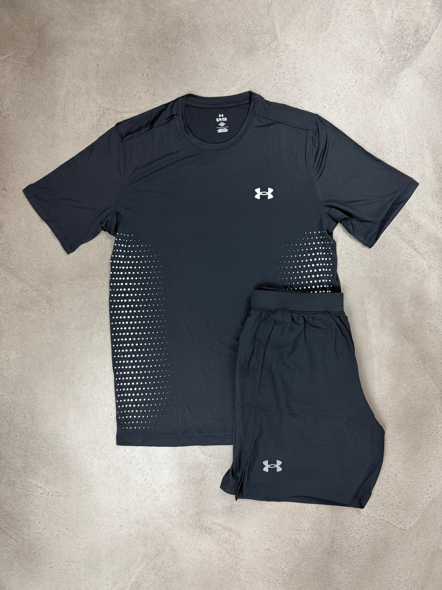 Under Armour Tech Black Shorts & T-shirt Set