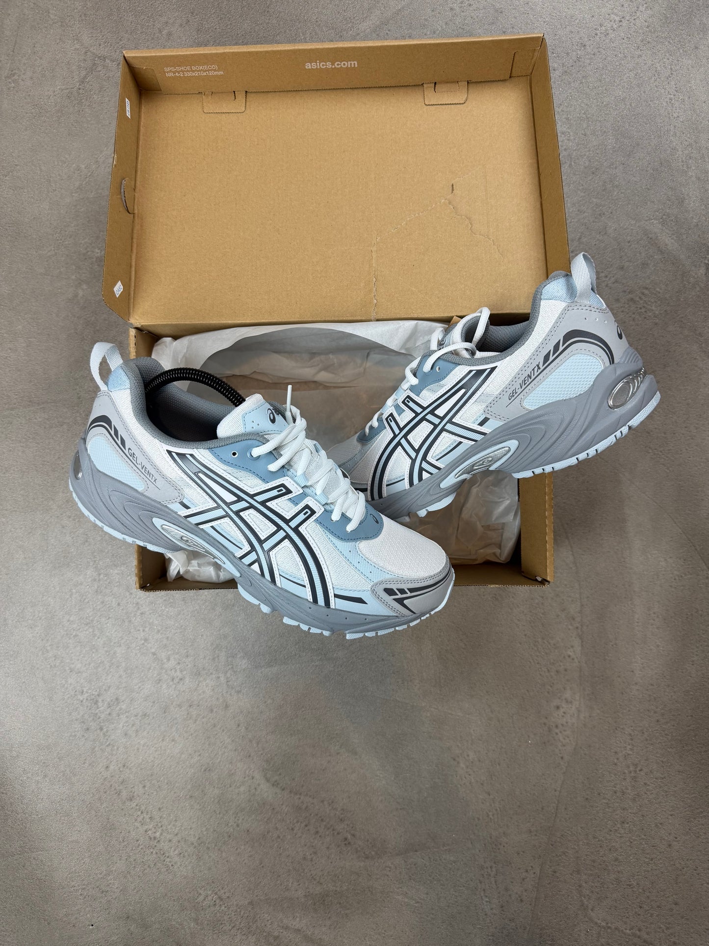 Asics GEL VENTX White/Storm Blue