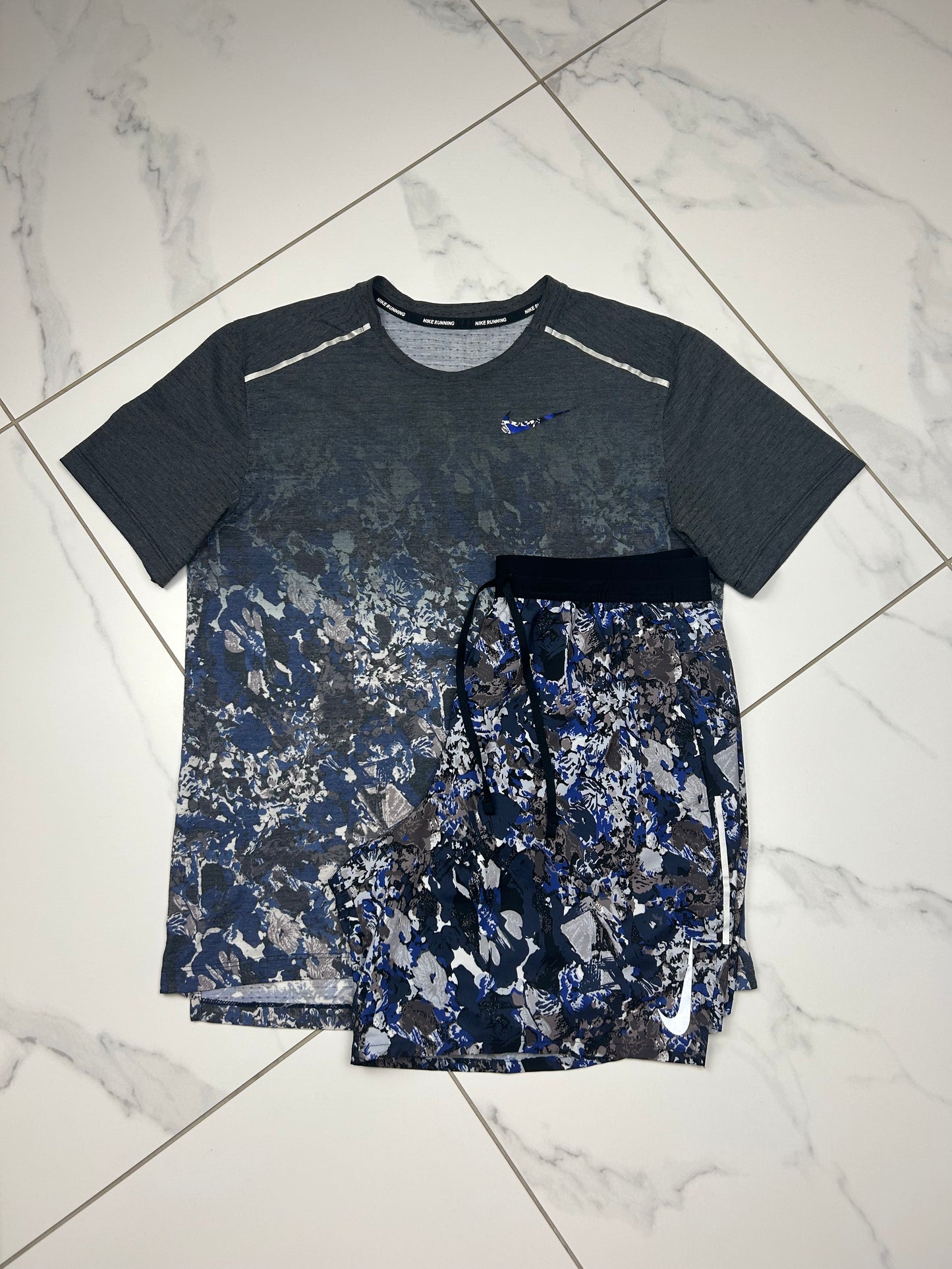 Nike Floral Miler Set “Blue”