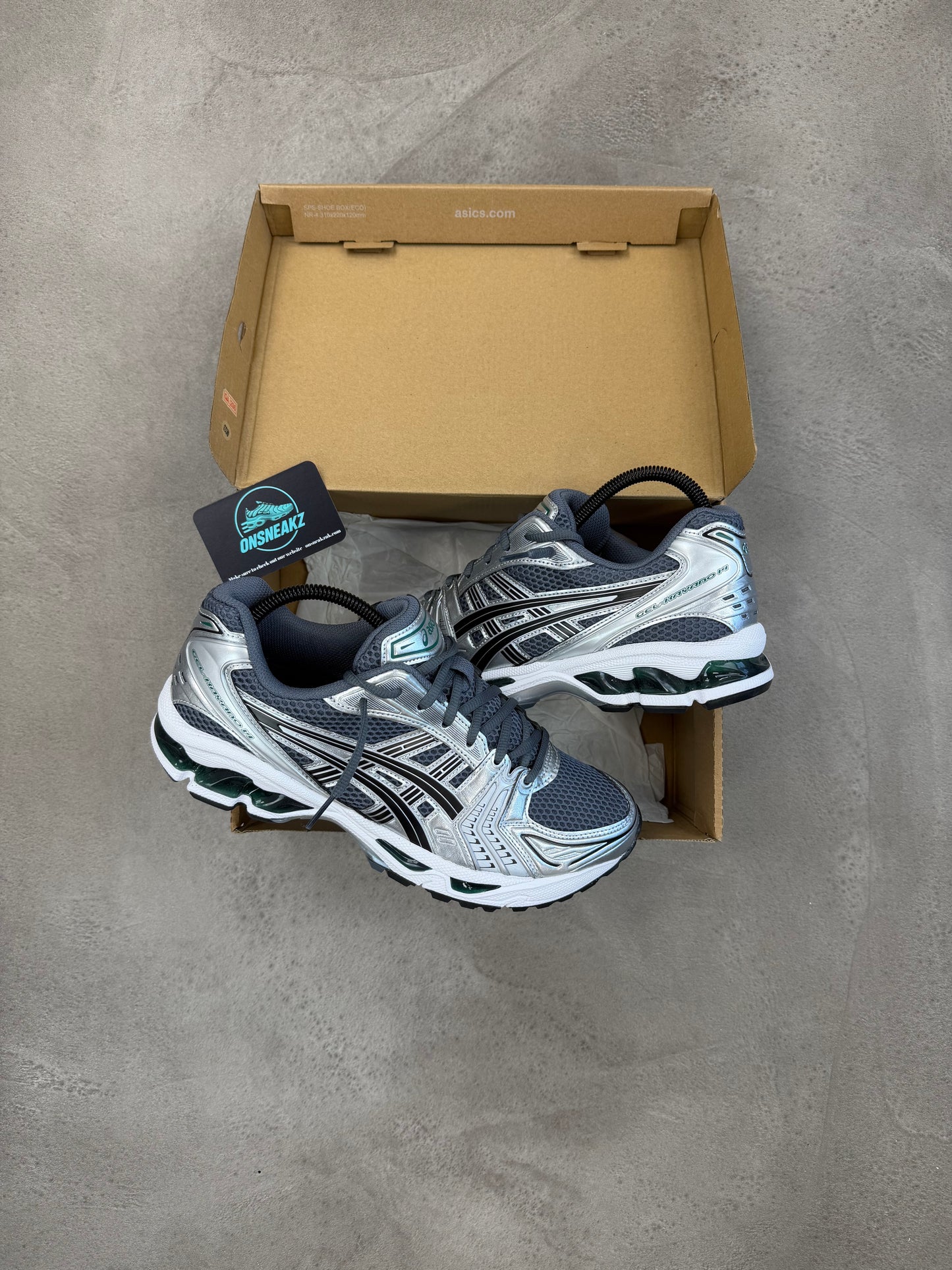 Asics Kayano 14's Jasper Green