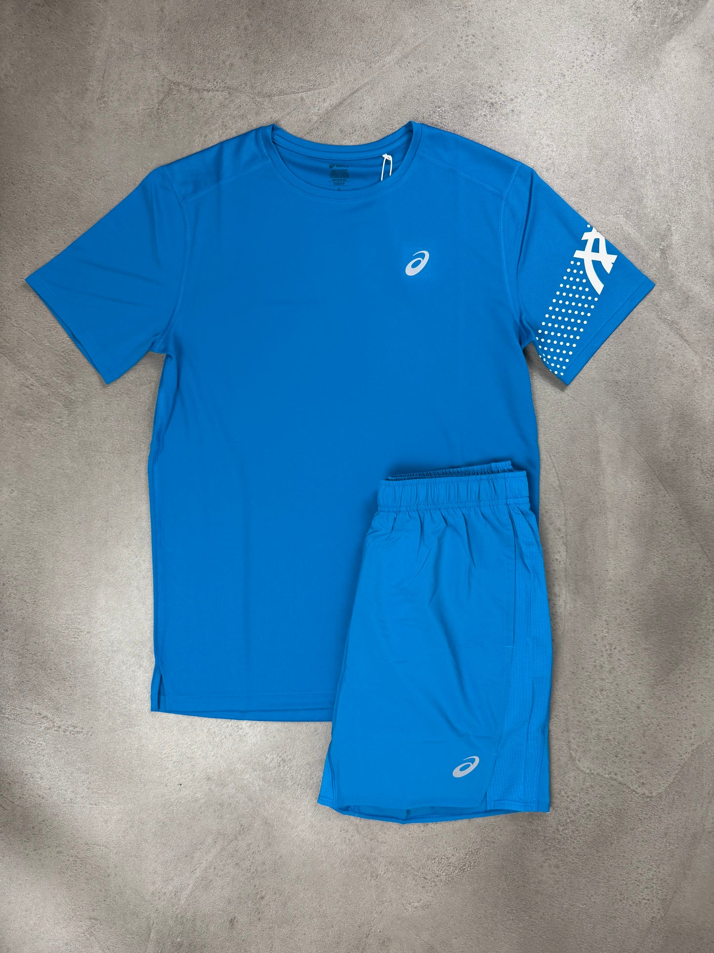 Asics Sky Blue Shorts & T-shirt Set