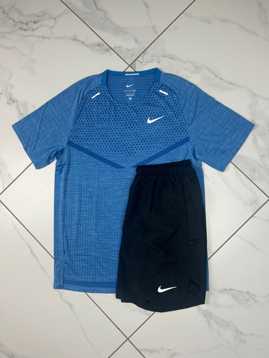 Nike Techknit Royal Blue T-shirt & Black Challenger Shorts