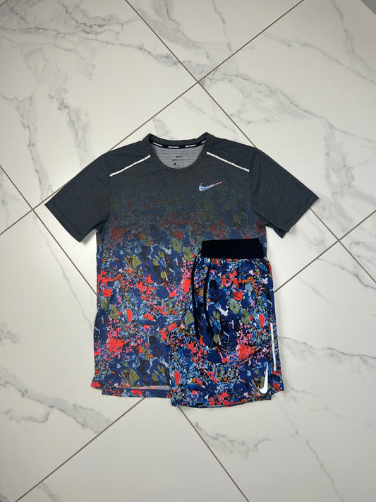 Nike Floral Miler Set “Pink”