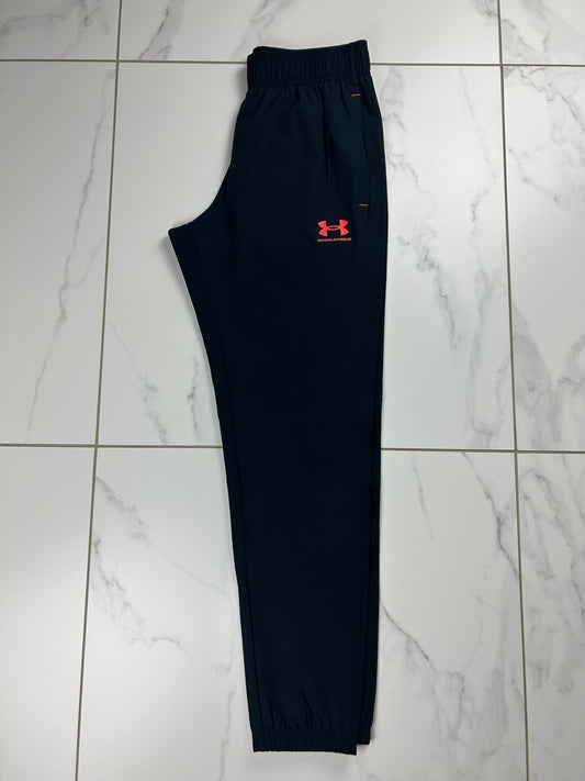 Under Armour Black/Orange Track Bottoms