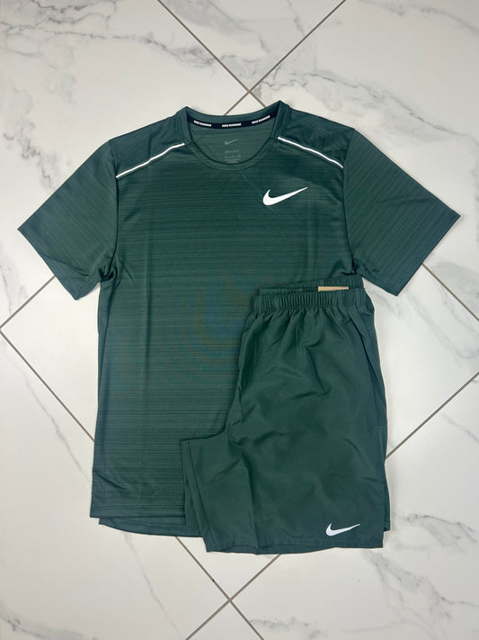 Nike Vintage Green Miler & Challenger Shorts