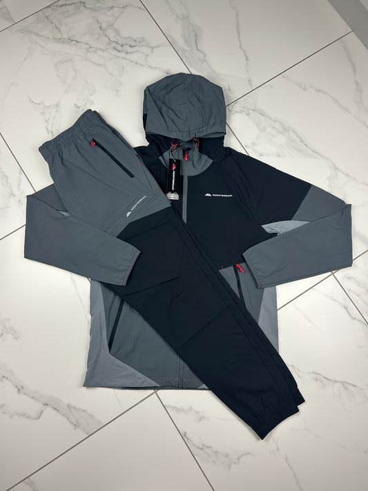 Monterrain Vault Grey/Crimson Tracksuit