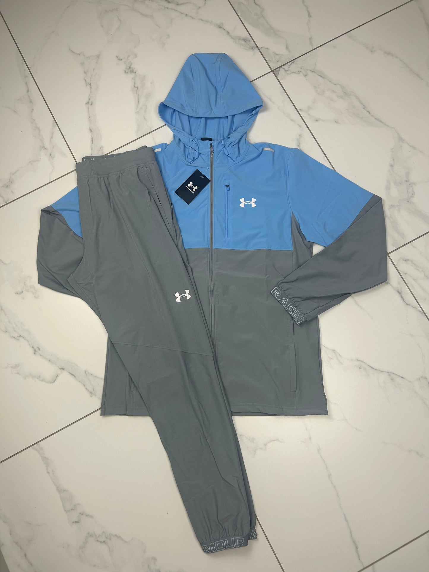 Under Armour Hybrid Tracksuit Blue/Grey